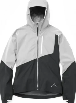 Waterproof Jackets-Rab Womens Downpour Trail Light Jacket - Light Zinc