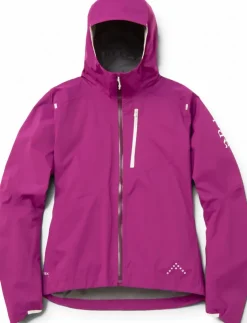 Waterproof Jackets-Rab Womens Downpour Trail Light Jacket - Plum