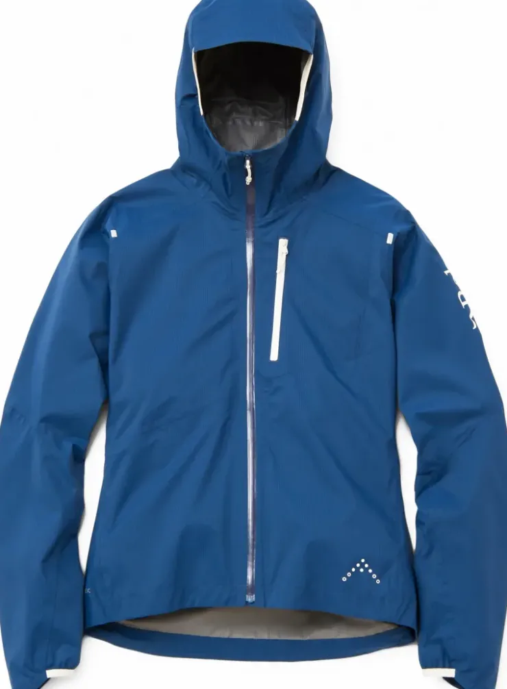 Waterproof Jackets-Rab Womens Downpour Trail Light Jacket - Tempest Blue