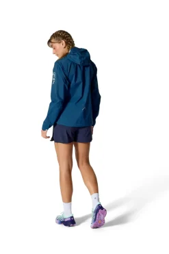 Waterproof Jackets-Rab Womens Downpour Trail Light Jacket - Tempest Blue