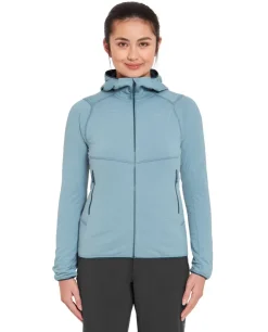 Fleece & Mid Layer-Rab Womens Evolute Hoody - Citadel