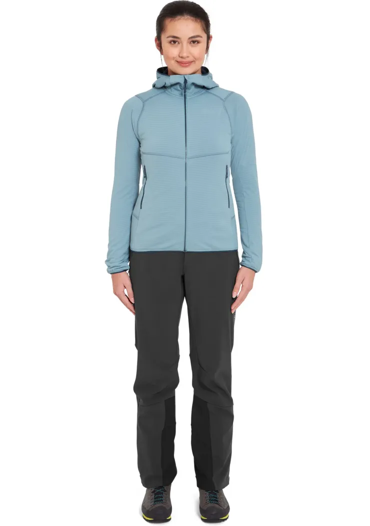 Fleece & Mid Layer-Rab Womens Evolute Hoody - Citadel