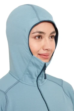 Fleece & Mid Layer-Rab Womens Evolute Hoody - Citadel