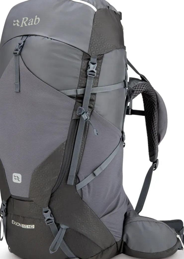 Backpacking Packs-Rab Womens Exion 65 ND Rucksack - Anthracite-Graphene