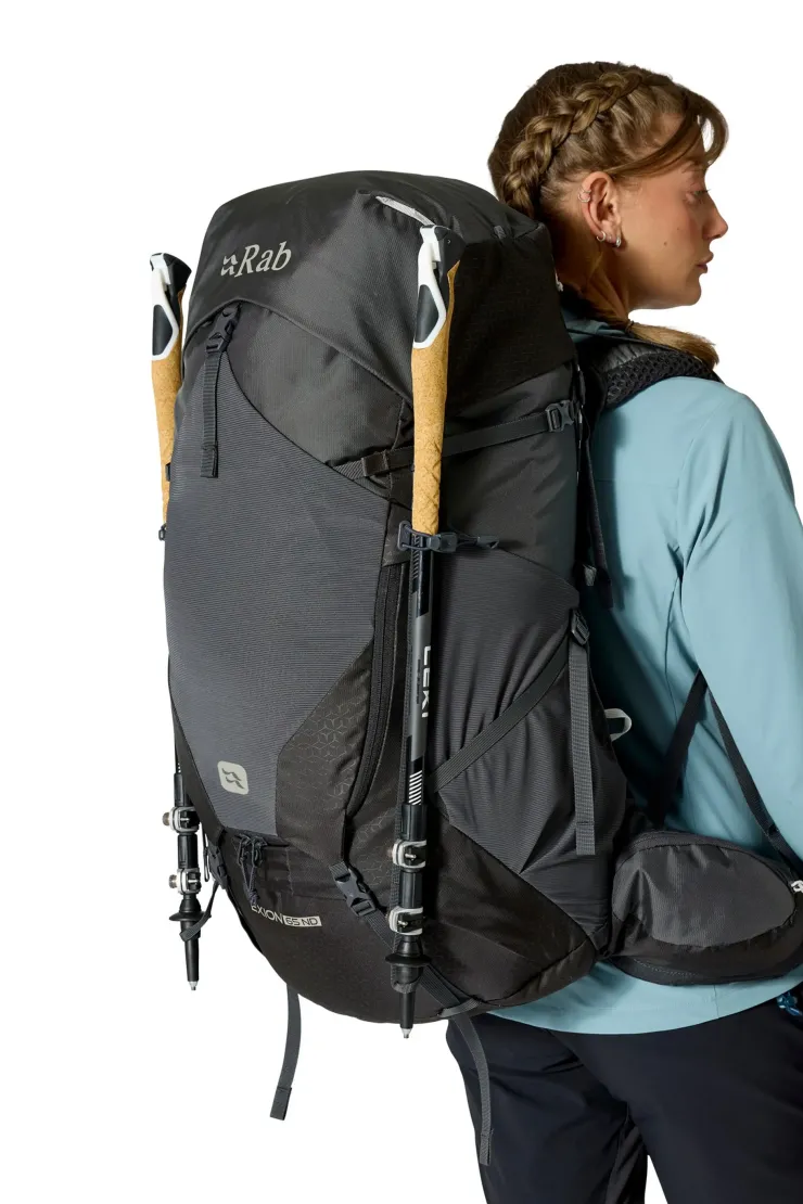 Backpacking Packs-Rab Womens Exion 65 ND Rucksack - Anthracite-Graphene