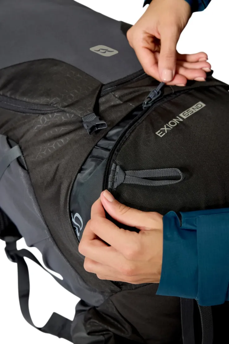 Backpacking Packs-Rab Womens Exion 65 ND Rucksack - Anthracite-Graphene