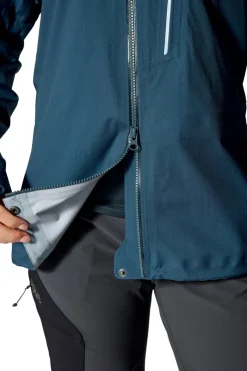 Waterproof Jackets-Rab Womens Firewall Alpine Jacket - Tempest Blue