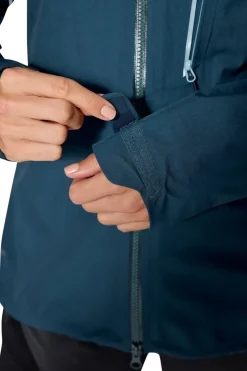 Waterproof Jackets-Rab Womens Firewall Alpine Jacket - Tempest Blue
