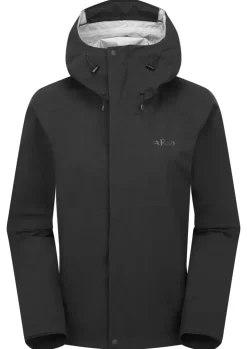 Waterproof Jackets-Rab Womens Firewall Jacket - Black