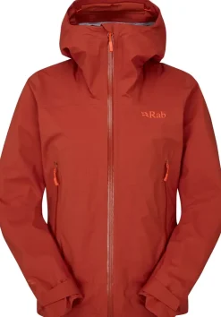Waterproof Jackets-Rab Womens Firewall Light Jacket - Tuscan Red