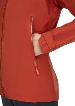 Waterproof Jackets-Rab Womens Firewall Light Jacket - Tuscan Red