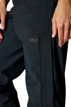 Waterproof Trousers-Rab Womens Firewall Pants - Black