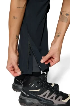 Waterproof Trousers-Rab Womens Firewall Pants - Black