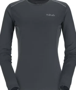 T-Shirts & Baselayers-Rab Womens Force Long Sleeved Tee - Beluga