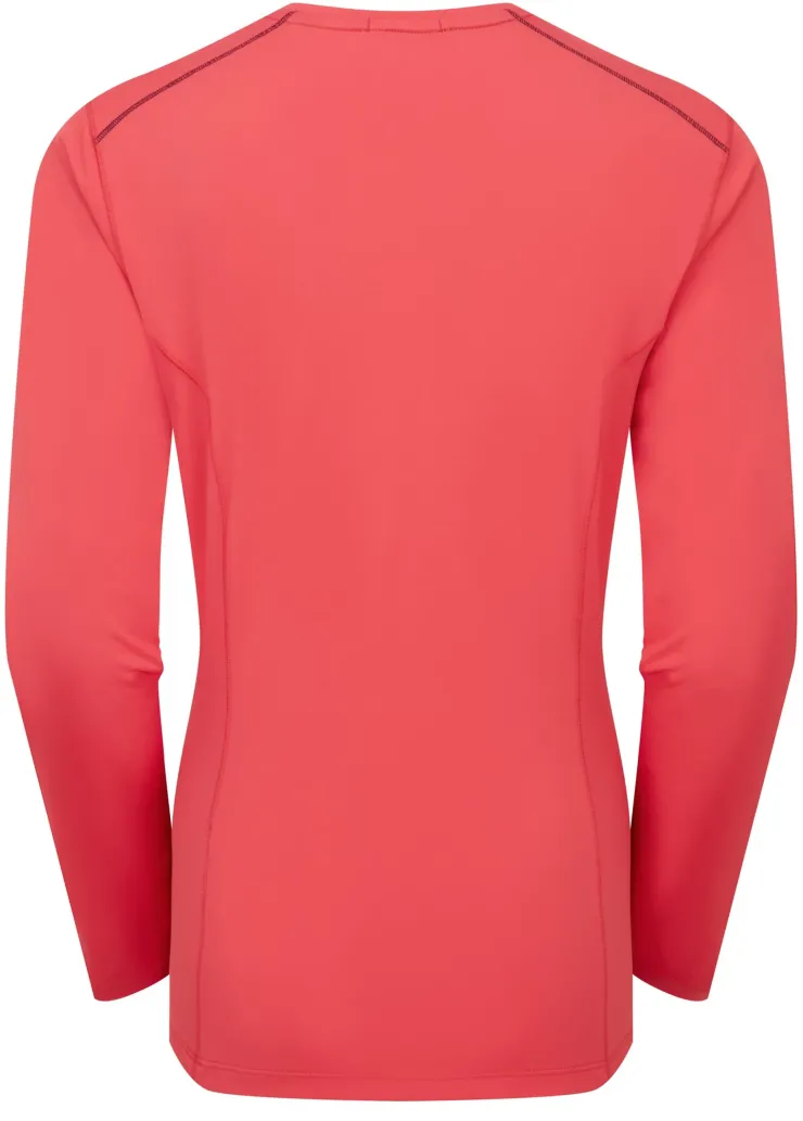 T-Shirts & Baselayers-Rab Womens Force Long Sleeved Tee - Hibiscus