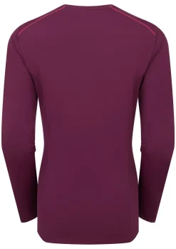 T-Shirts & Baselayers-Rab Womens Force Long Sleeved Tee - Mulberry