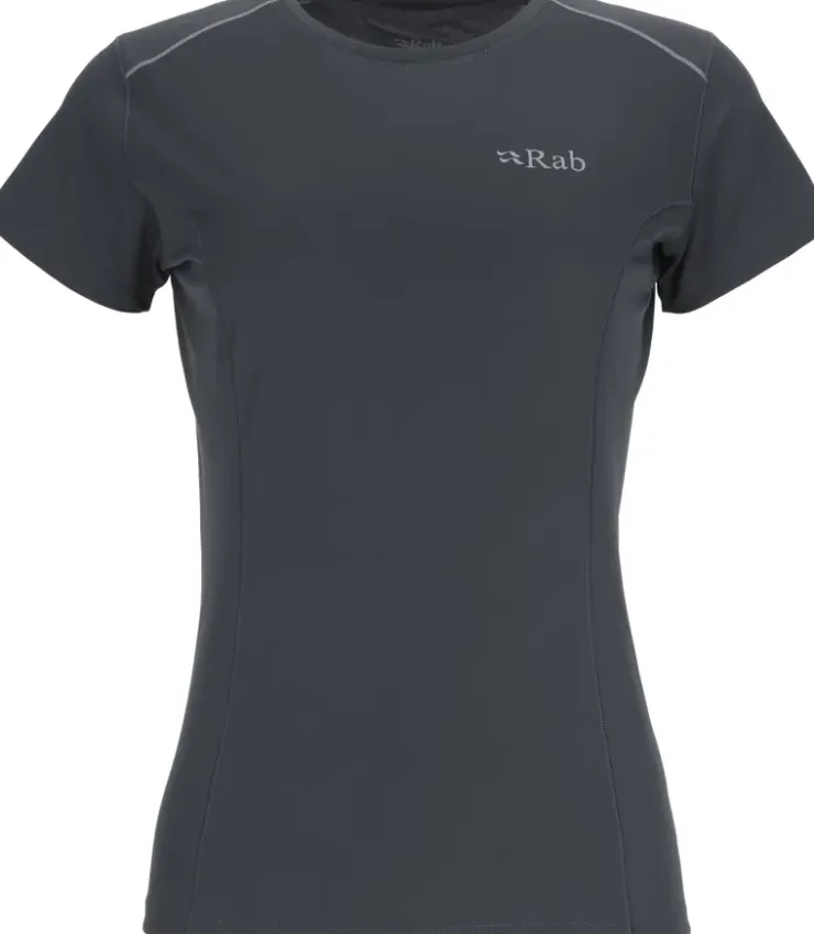 T-Shirts & Baselayers-Rab Womens Force Short Sleeved Tee - Beluga