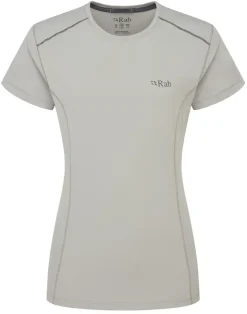 T-Shirts & Baselayers-Rab Womens Force Short Sleeved Tee - Dark Pewter