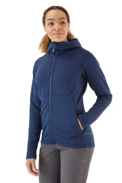 Fleece & Mid Layer-Rab Womens Geon Hoody - Deep Ink
