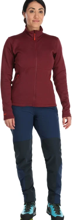 Fleece & Mid Layer-Rab Womens Geon Jacket - Deep Heather