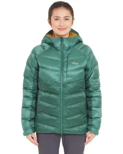 Insulated Jackets-Rab Womens Glaceon Pro Jacket - Eucalyptus-Green Slate