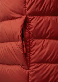 Insulated Jackets-Rab Womens Glaceon Pro Jacket - Red Grapefruit-Tuscan Red