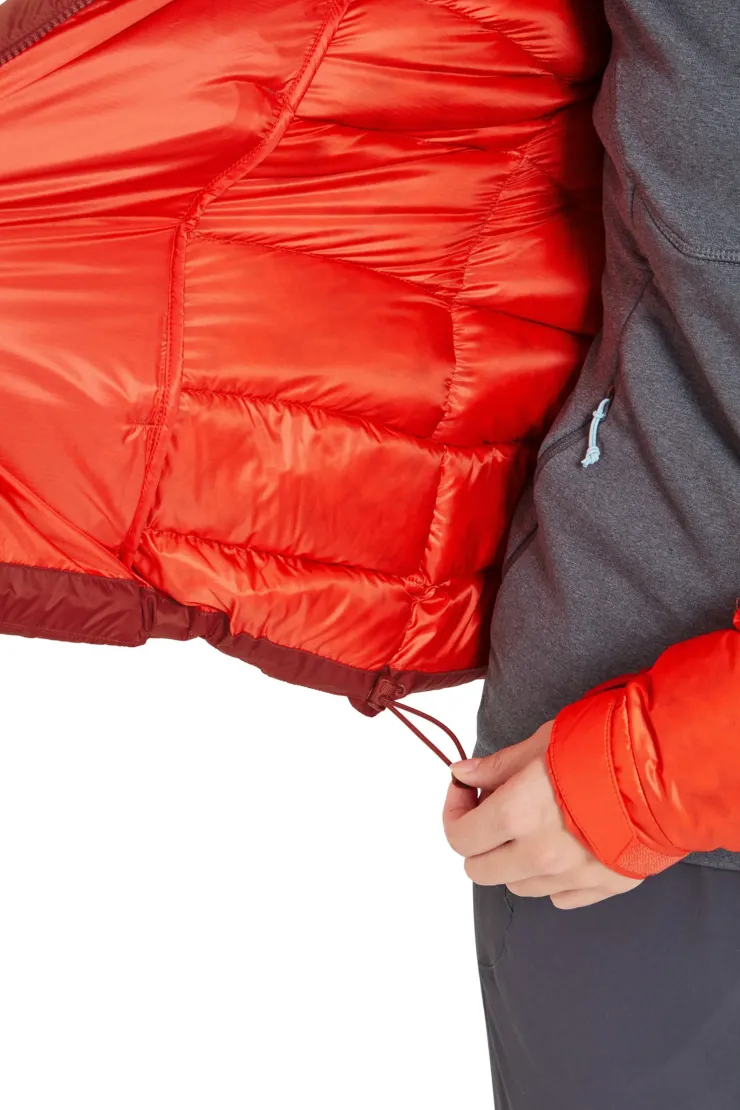Insulated Jackets-Rab Womens Glaceon Pro Jacket - Red Grapefruit-Tuscan Red