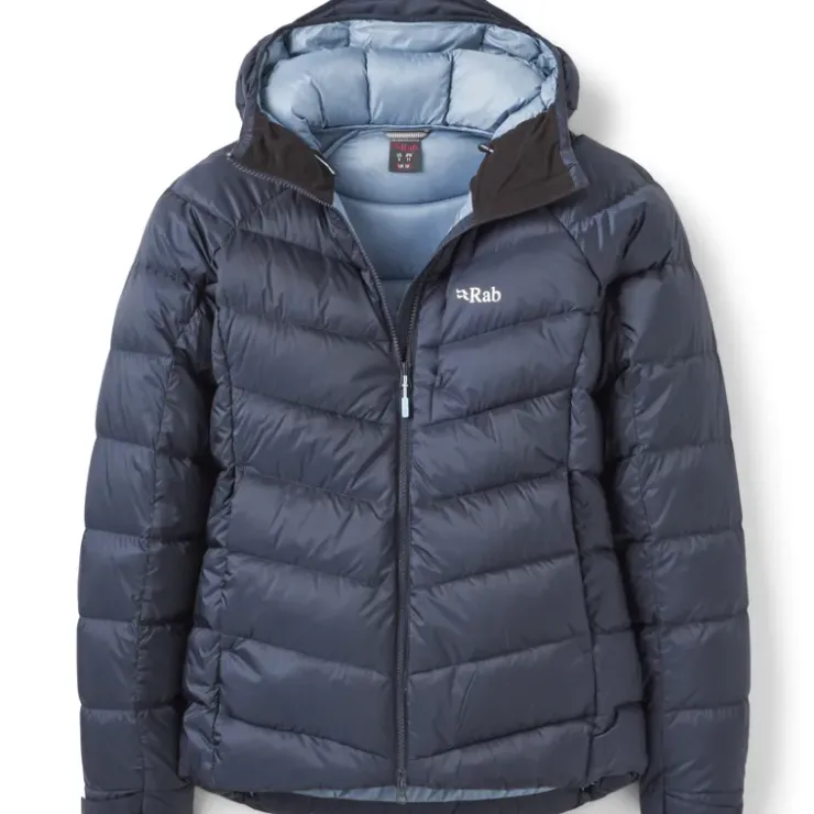 Insulated Jackets-Rab Womens Glaceon Pro Jacket - Beluga