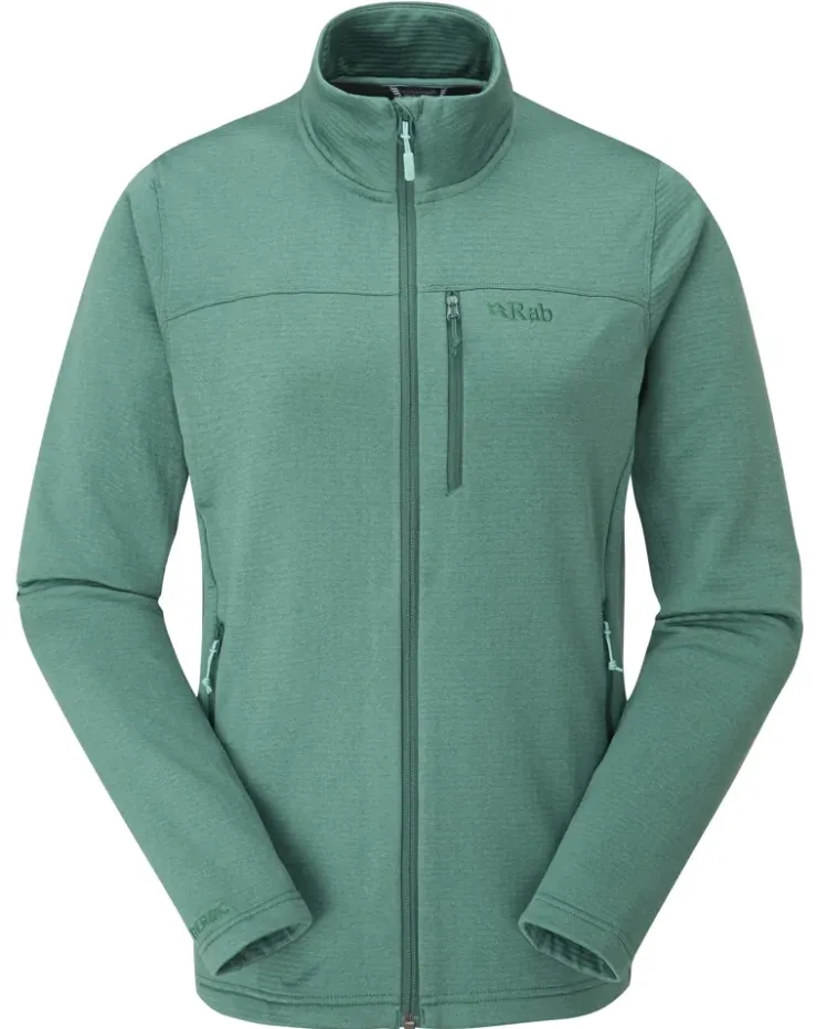 Fleece & Mid Layer-Rab Womens Graviton Jacket - Eucalyptus
