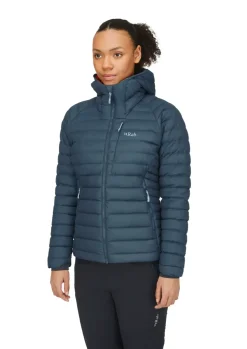 Insulated Jackets-Rab Womens Infinity Microlight Jacket - Orion Blue