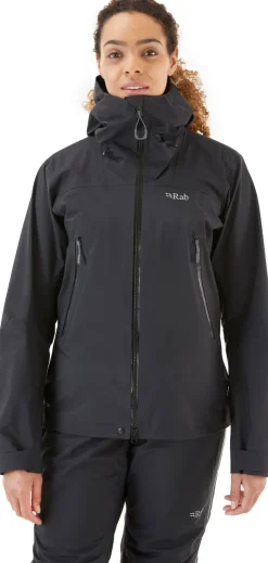 Waterproof Jackets-Rab Womens Kangri GTX Jacket - Black