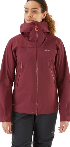 Waterproof Jackets-Rab Womens Kangri GTX Jacket - Deep Heather
