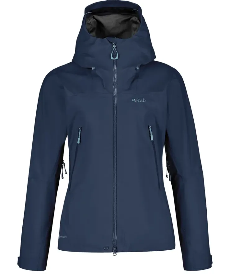 Waterproof Jackets-Rab Womens Kangri GTX Jacket - Deep Ink