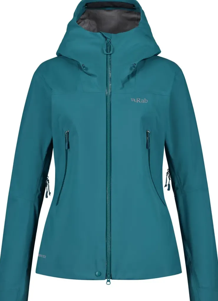 Waterproof Jackets-Rab Womens Kangri GTX Jacket - Marina Blue