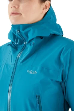 Waterproof Jackets-Rab Womens Kangri GTX Jacket - Marina Blue