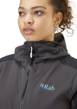 Softshell Jackets-Rab Womens Kinetic Alpine 2.0 Jacket - Anthracite