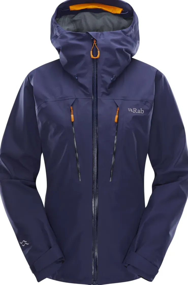 Waterproof Jackets-Rab Womens Latok Alpine GTX Jacket - Patriot Blue