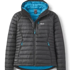 Insulated Jackets-Rab Womens Microlight Alpine Jacket - Black