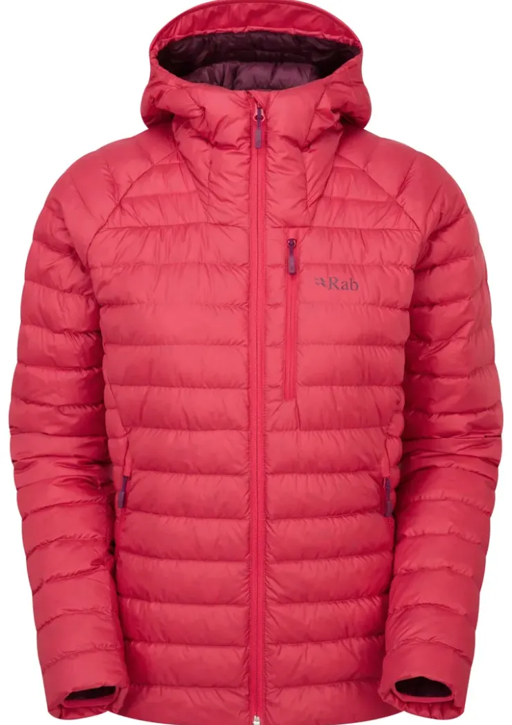 Insulated Jackets-Rab Womens Microlight Alpine Jacket - Watermelon