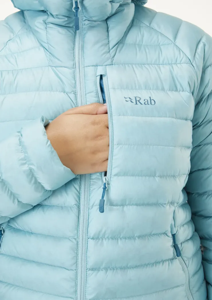 Insulated Jackets-Rab Womens Microlight Alpine Jacket - Meltwater