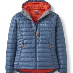 Insulated Jackets-Rab Womens Microlight Alpine Jacket - Orion Blue