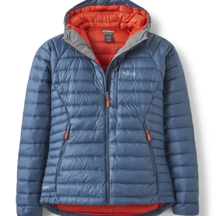 Insulated Jackets-Rab Womens Microlight Alpine Jacket - Orion Blue