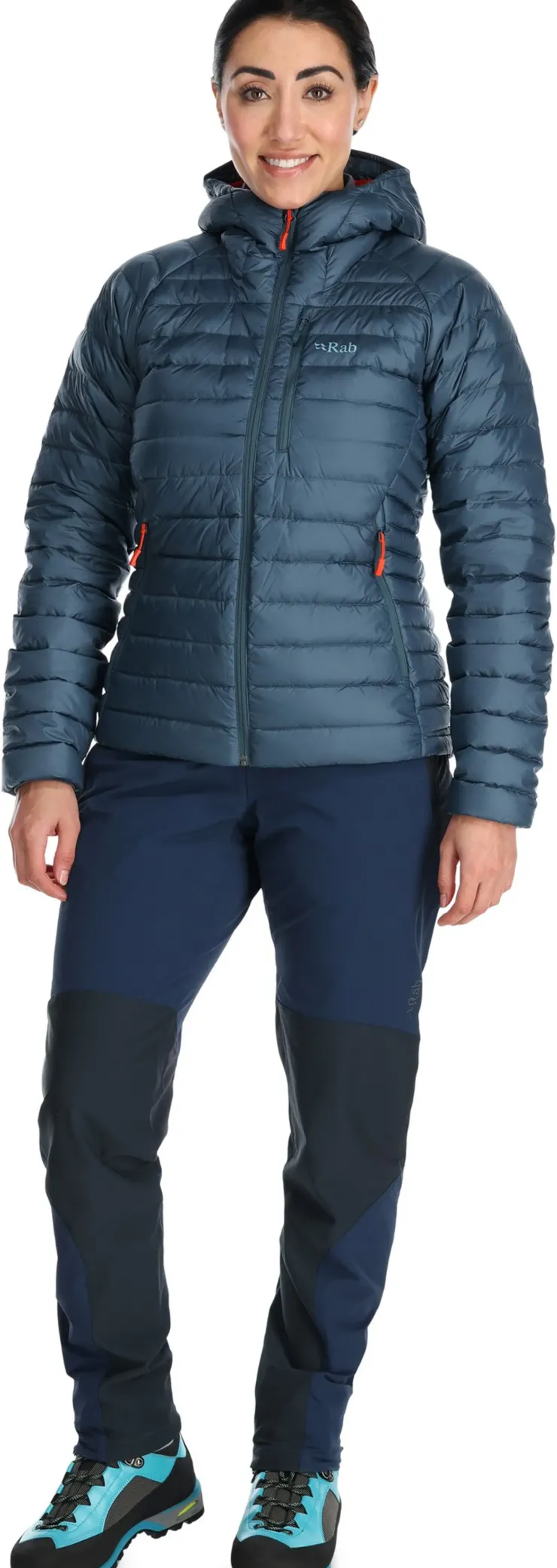 Insulated Jackets-Rab Womens Microlight Alpine Jacket - Orion Blue