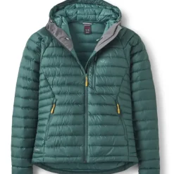 Insulated Jackets-Rab Womens Microlight Alpine Jacket - Green Slate