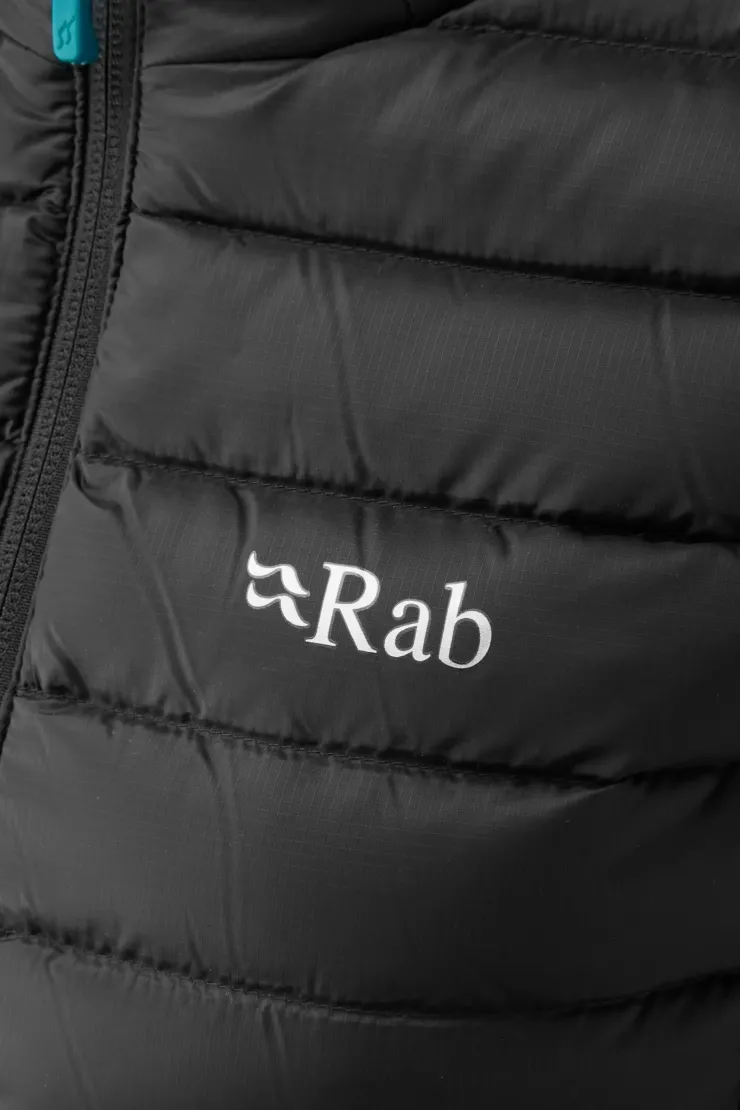 Vests & Gilets-Rab Womens Microlight Vest - Black