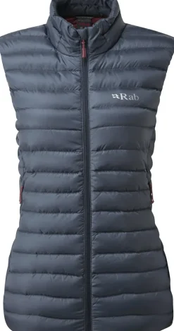 Vests & Gilets-Rab Womens Microlight Vest - Steel