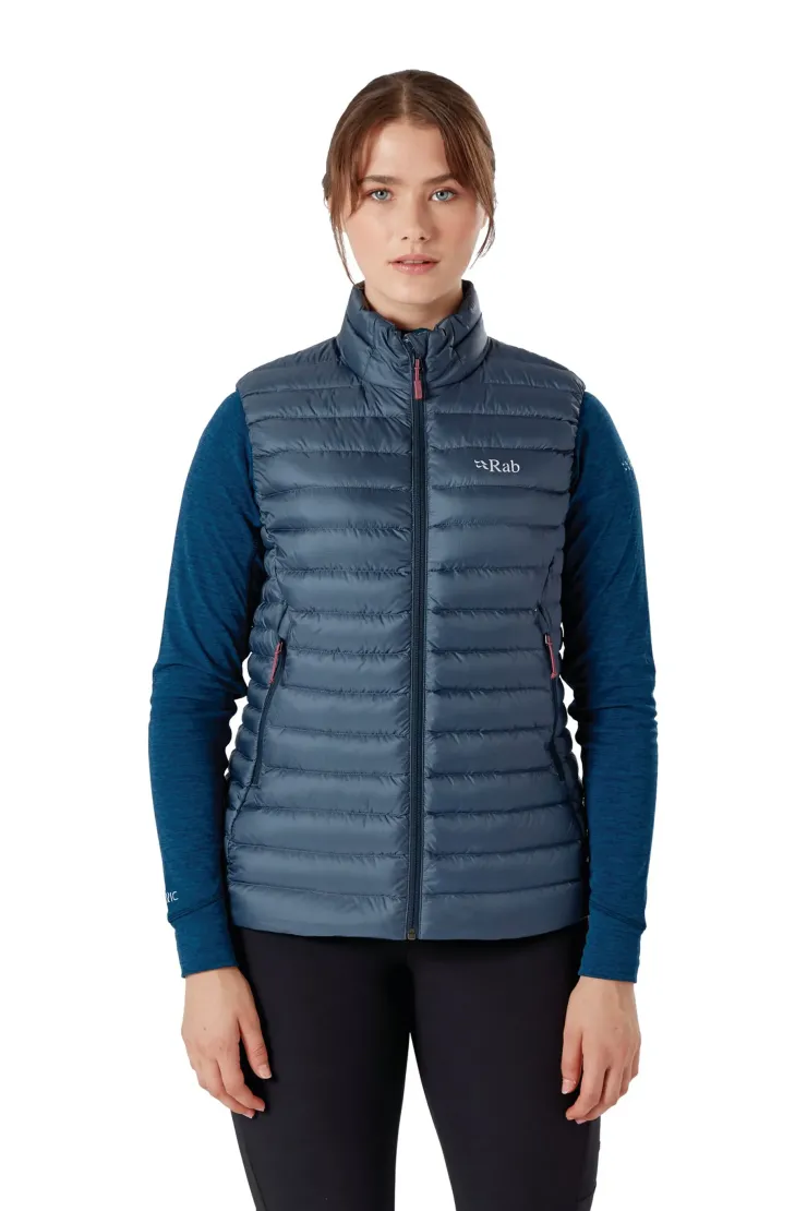 Vests & Gilets-Rab Womens Microlight Vest - Steel