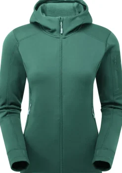 Fleece & Mid Layer-Rab Womens Modulus Hoody - Eucalyptus