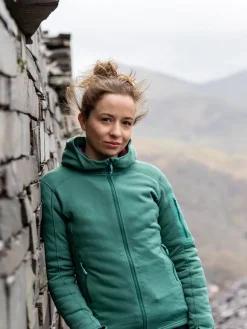 Fleece & Mid Layer-Rab Womens Modulus Hoody - Eucalyptus