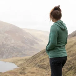 Fleece & Mid Layer-Rab Womens Modulus Hoody - Eucalyptus